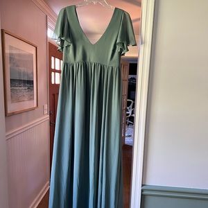 Birdy Grey Hannah Empire Dress in Sea Glass
